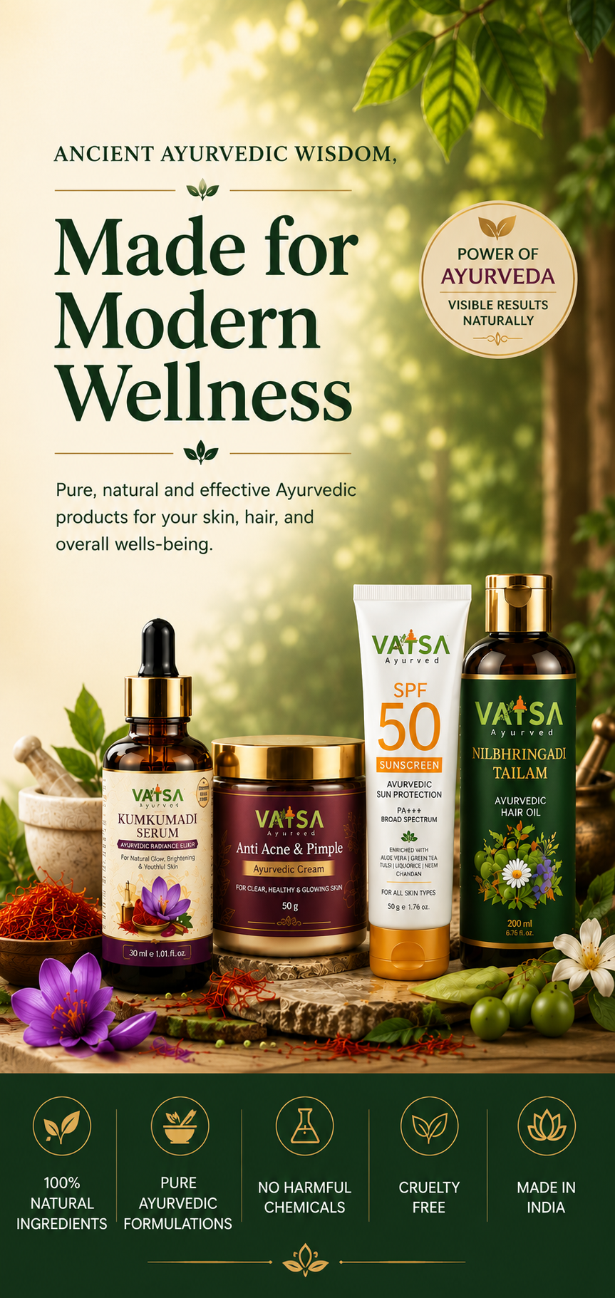 Ancient Ayurvedic Wisdom, Made for Modern Wellness