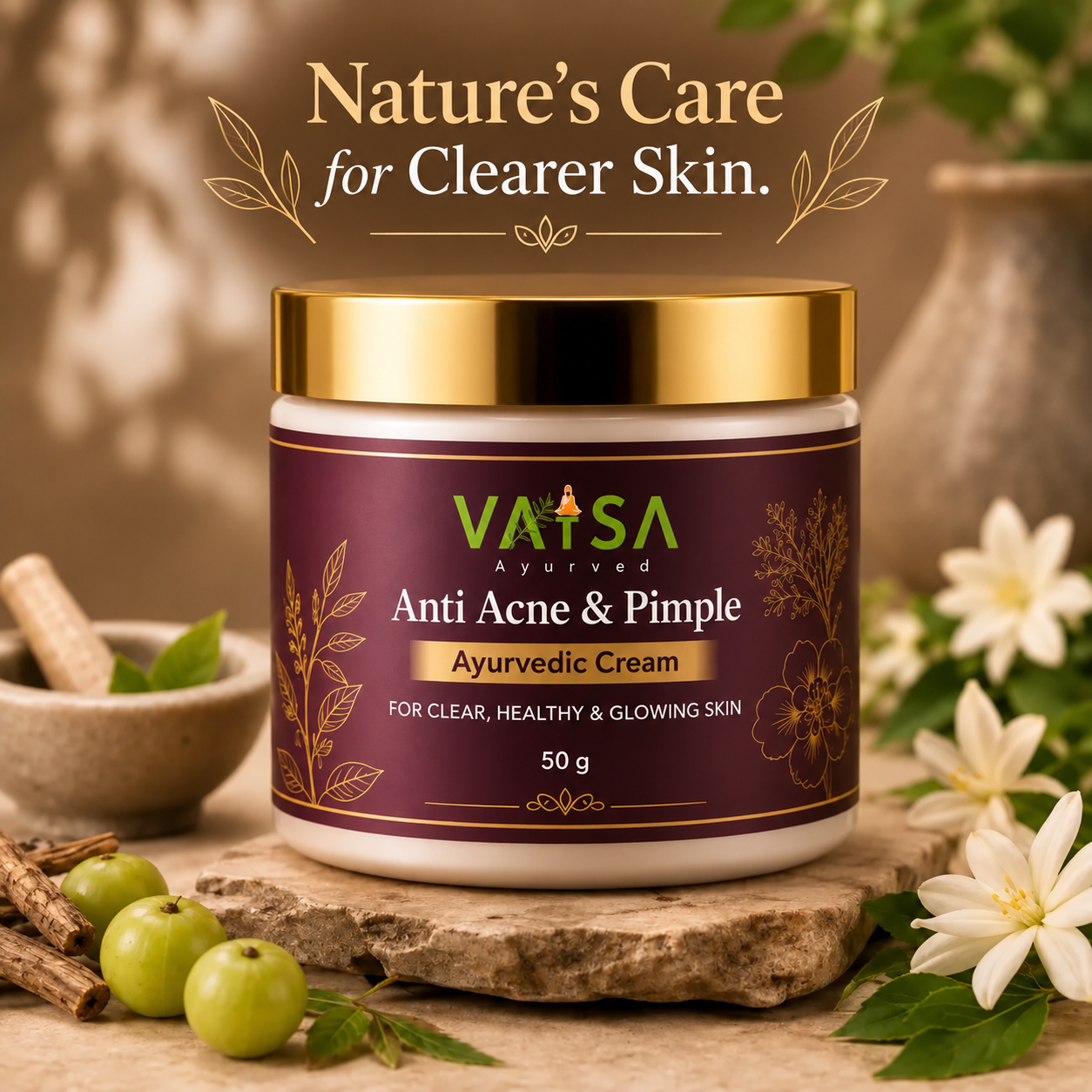 Vatsa Anti Acne & Pimple Cream — nature's care for clearer skin